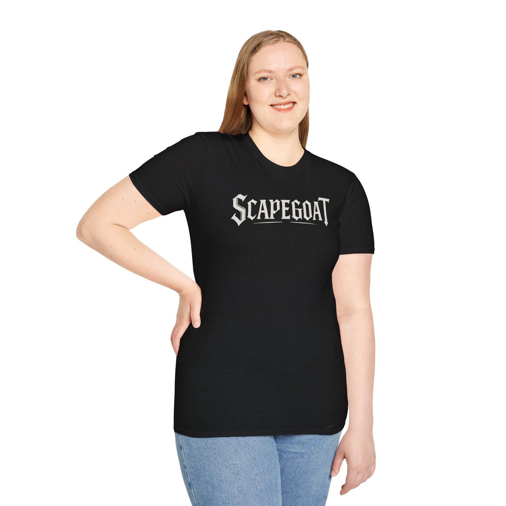 Edgy Unisex Graphic Tee | Scapegoat T-Shirt, Casual Wear, Street Style, Unique Gift, Halloween Apparel, Music Festival Shirt