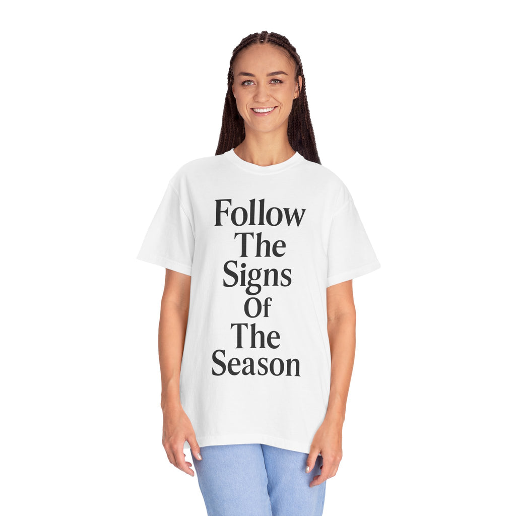 Unisex Garment-Dyed T-shirt: Seasonal Vibes Tee for Nature Lovers, Perfect for Soft Casual Wear, Gift for Holidays, Eco-Friendly Fashion